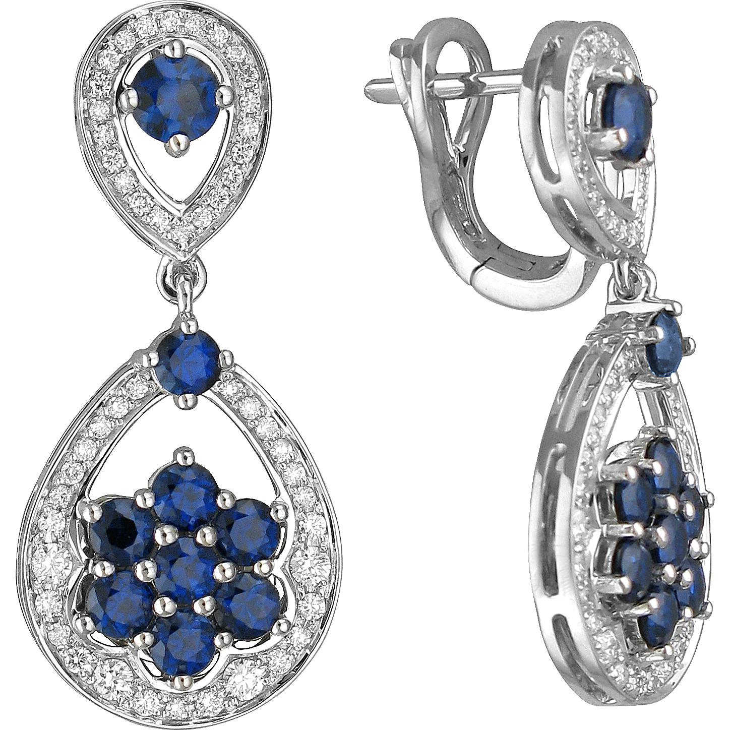 

Серьги из белого золота с бриллиантом Эстет 01С6212631-1, 01С6212631-1