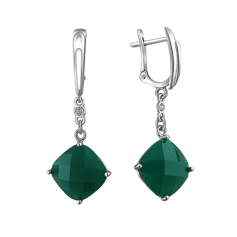 

Серьги из серебра с фианитом Эстет 01С2511140-3, 01С2511140-3