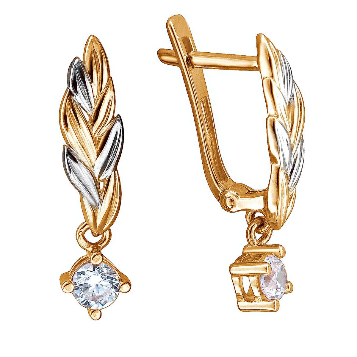 

Серьги из красного золота с фианитом Эстет 01С1112595Р, 01С1112595Р