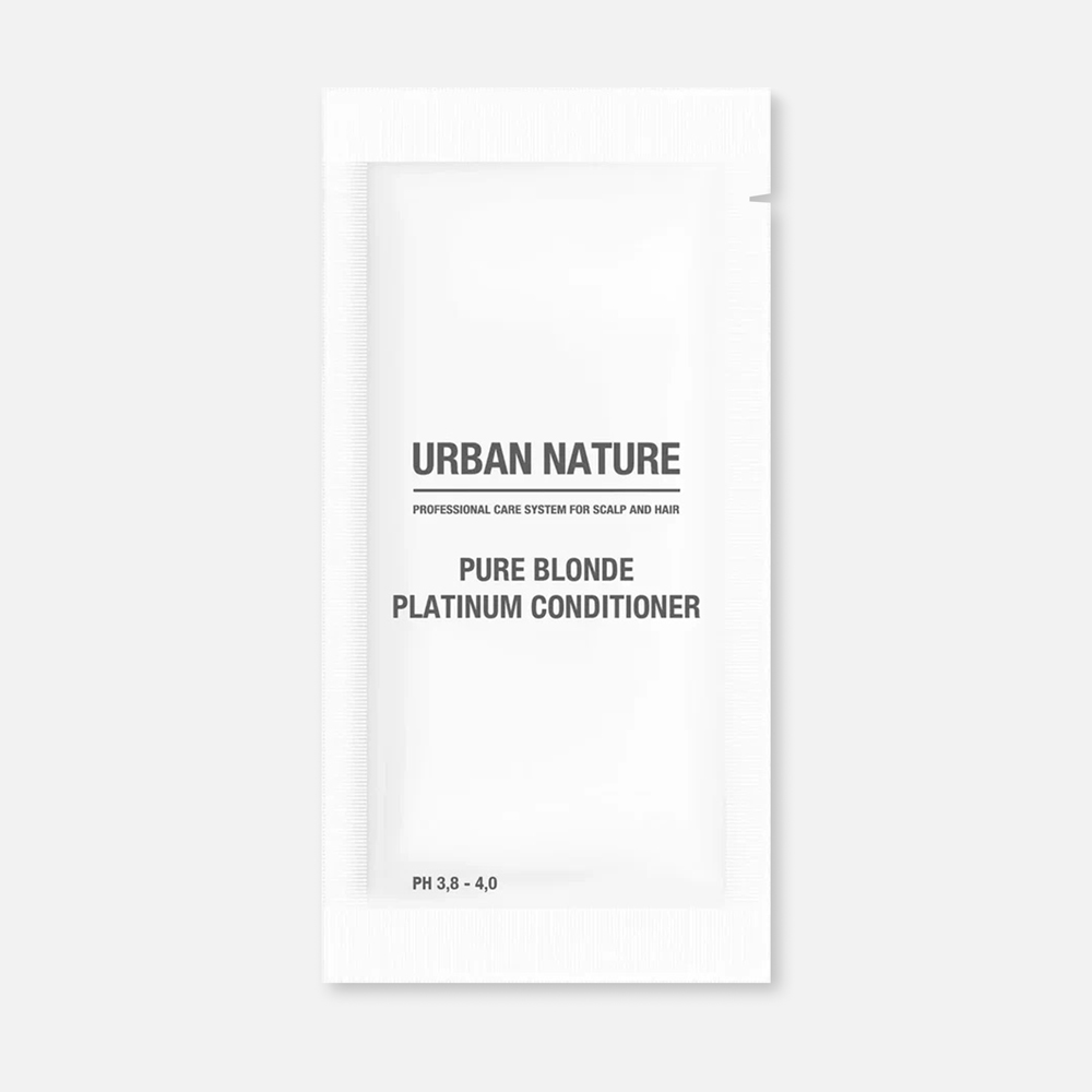 Кондиционер для волос URBAN NATURE Pure Blond Platinum тонирующий, 10 мл