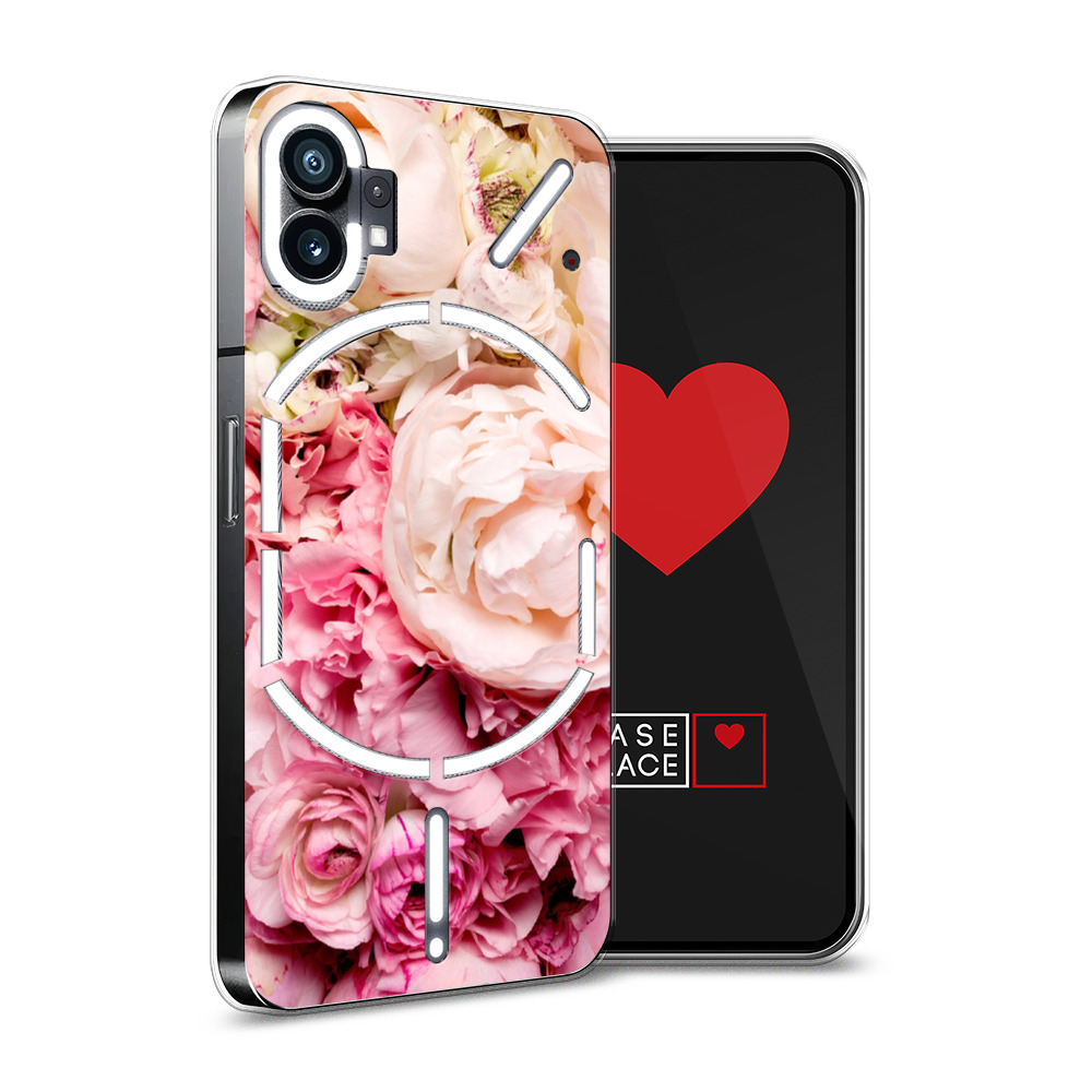 

Силиконовый чехол Awog "Пионы яркие" для Nothing Phone 1, Розовый, 3300150-8