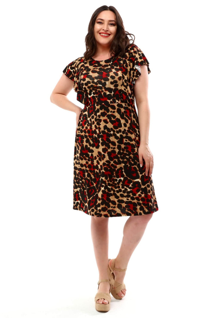 

Платье женское Mooi XXL 1255 красное 42-44 EU, 1255