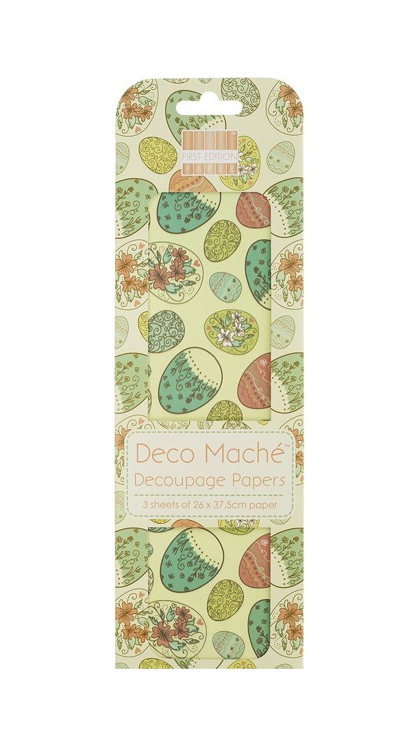 

QTM50 Бумага для декопатча 'Deco Mache' 26х37,5см*3 листа (FEXDEC045 Eclectic Egg)