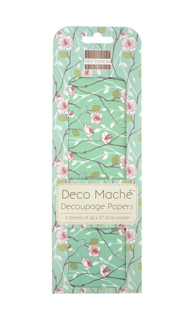 

QTM50 Бумага для декопатча 'Deco Mache' 26х37,5см*3 листа (FEXDEC040 Spring Floral)