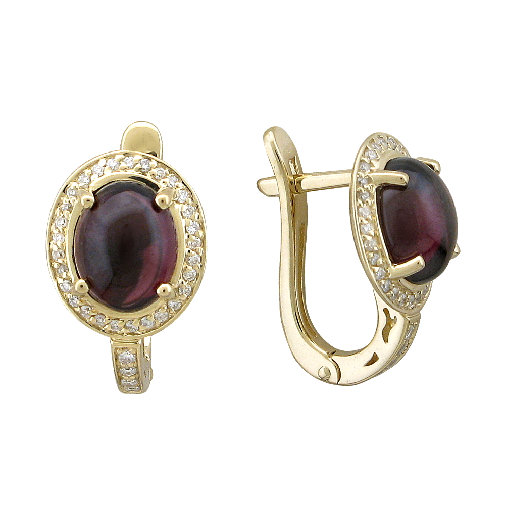 

Серьги из желтого золота с бриллиантом Эстет 01С633487-6, 01С633487-6