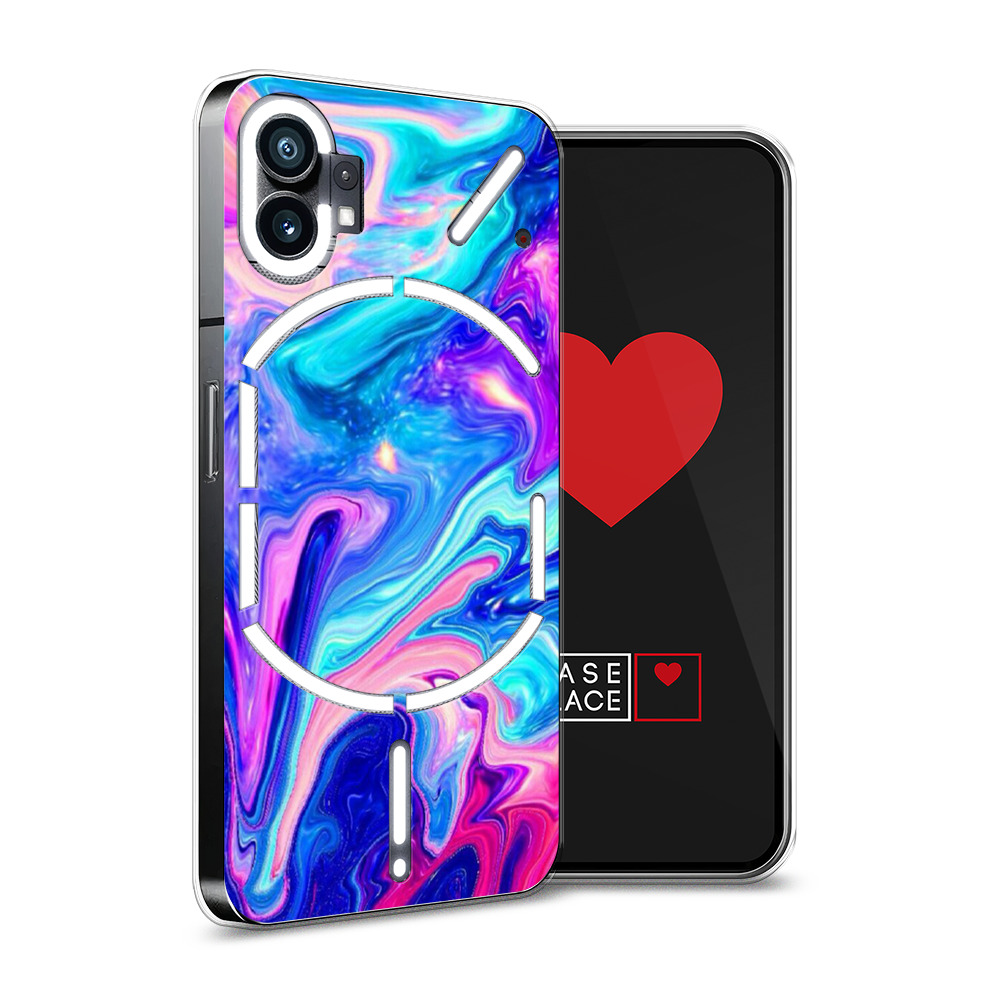 

Силиконовый чехол Awog "Потеки краски" для Nothing Phone 1, Разноцветный, 3300150-10
