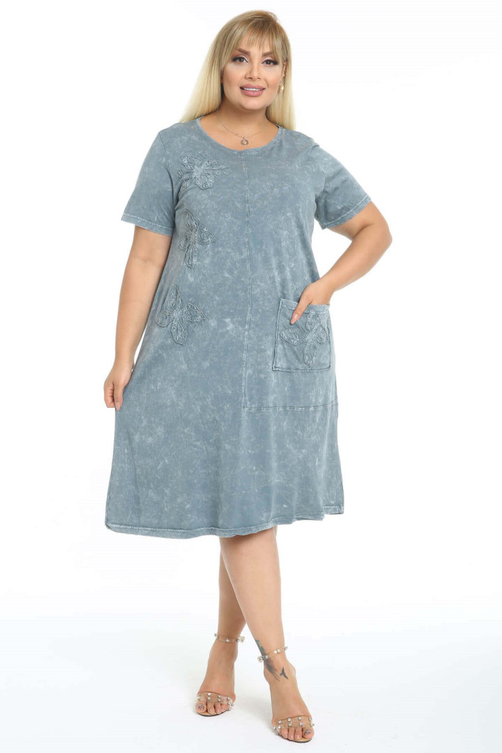 Платье женское Mooi XXL 1025 серое 42-44 EU (доставка из-за рубежа)