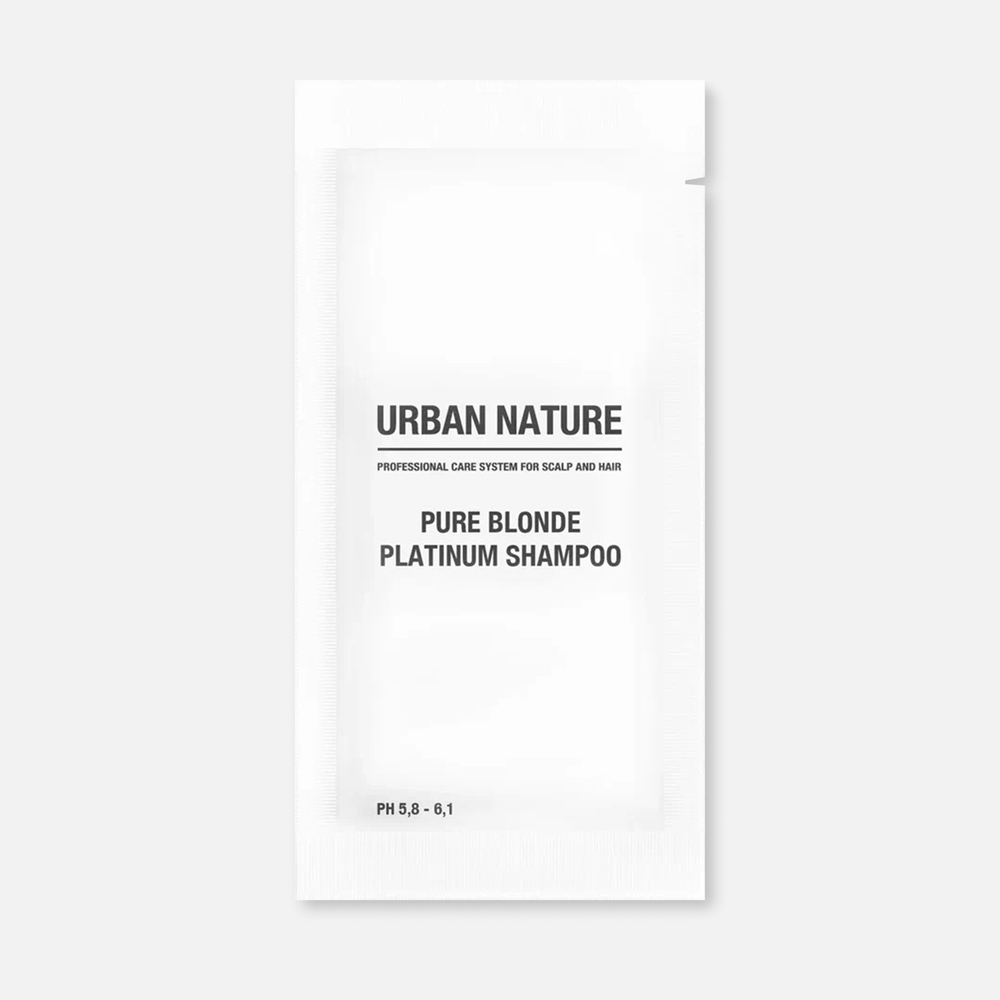 фото Шампунь urban nature тонирующий, для светлых волос, 10 мл