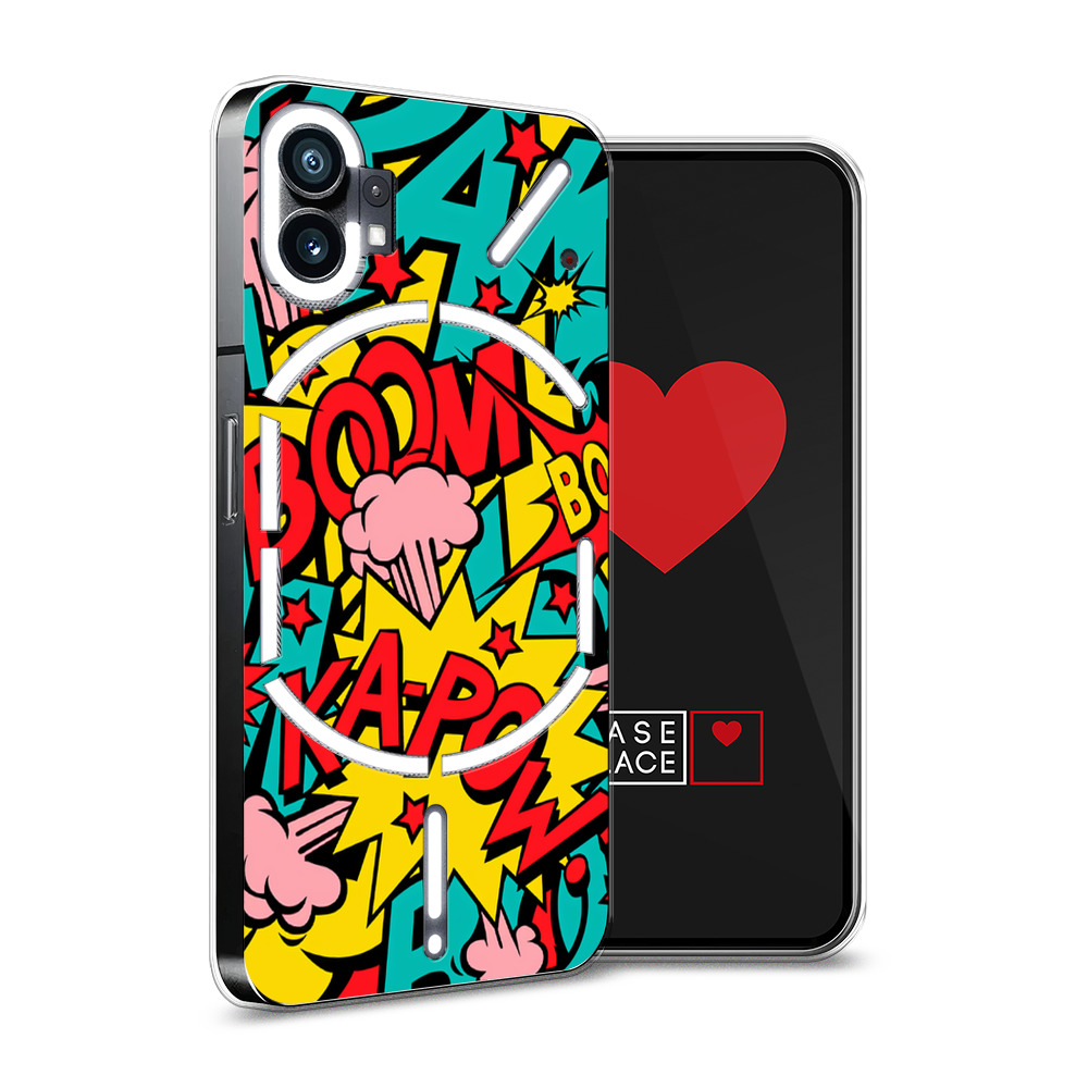 

Силиконовый чехол Awog "Постер pop art" для Nothing Phone 1, Разноцветный, 3300150-9