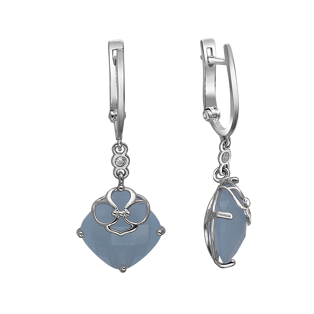 

Серьги из серебра со стеклом Эстет 01С2511141-5, 01С2511141-5