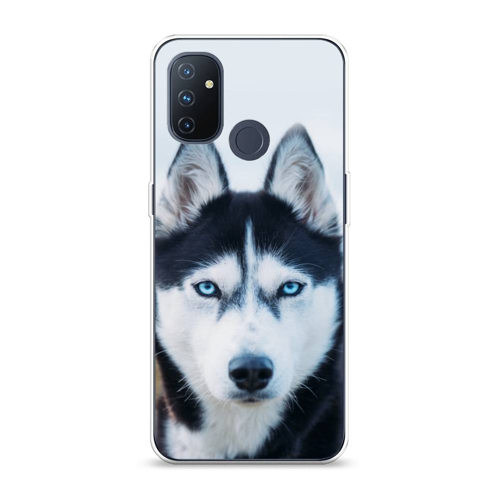 

Чехол на OnePlus Nord N100 "Хаски 2", Синий;белый, 152450-1