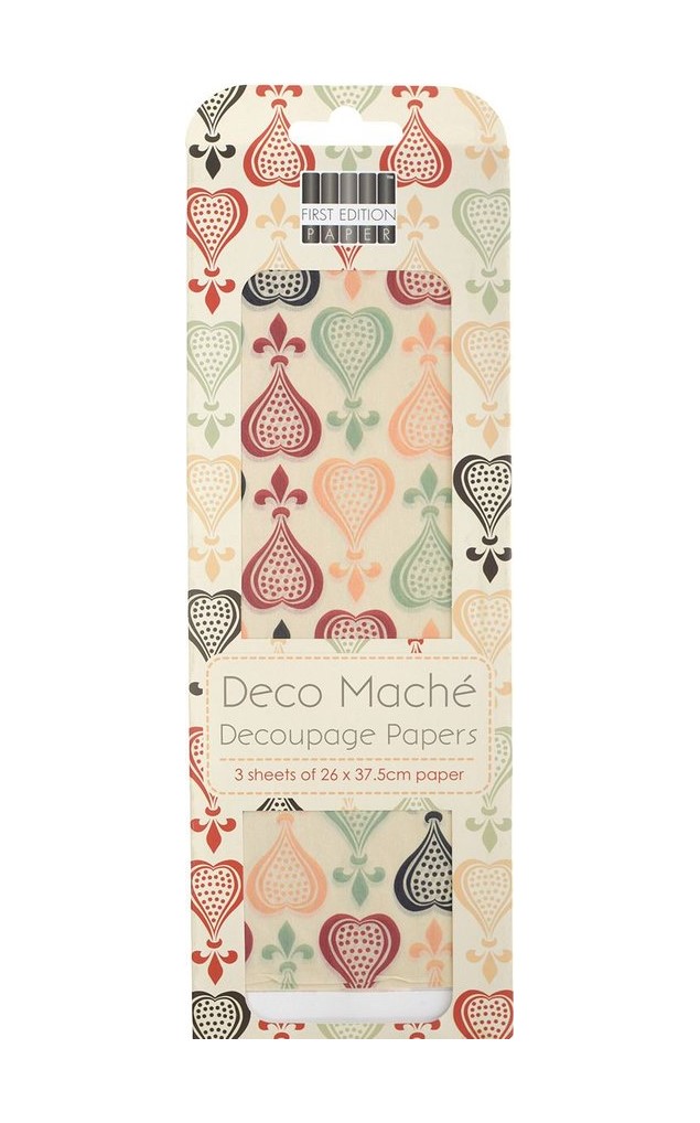 

QTM50 Бумага для декопатча 'Deco Mache' 26х37,5см*3 листа (FEDEC007 Филигрань)