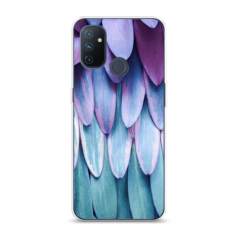 

Чехол на OnePlus Nord N100 "Синее перо", Фиолетовый;голубой, 152450-3