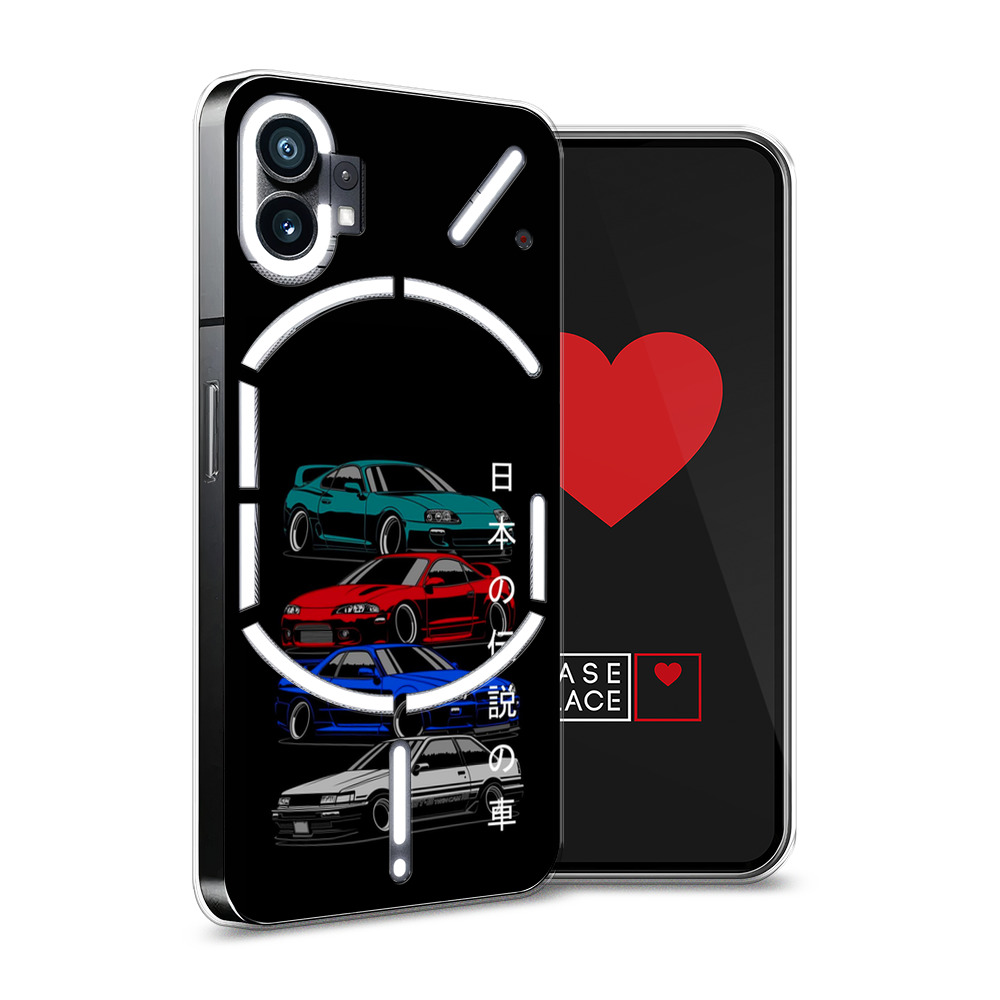 

Силиконовый чехол Awog "JDM Legend cars" для Nothing Phone 1, Черный, 3300150-5
