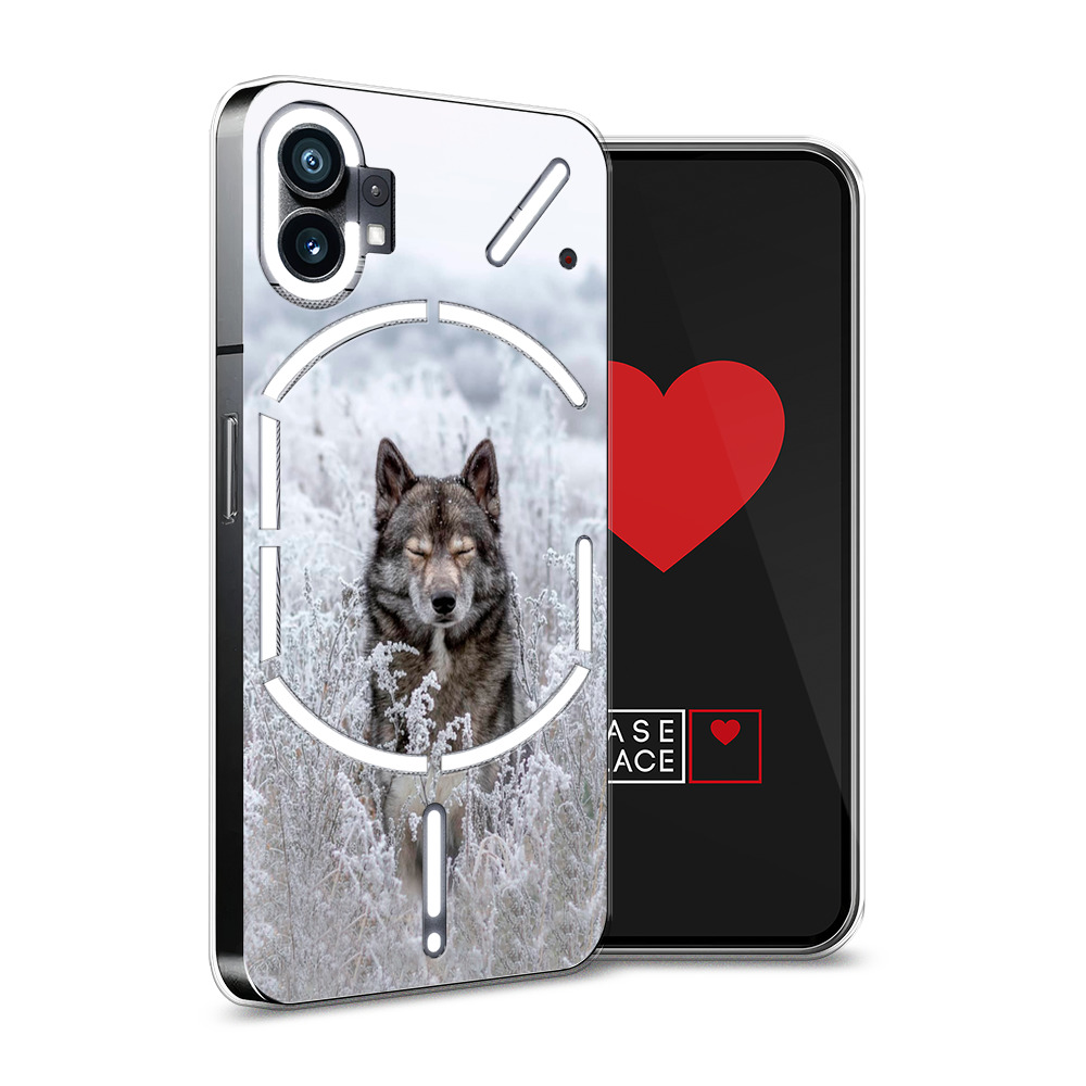 

Силиконовый чехол Awog "Волк в поле" для Nothing Phone 1, Разноцветный, 3300150-1