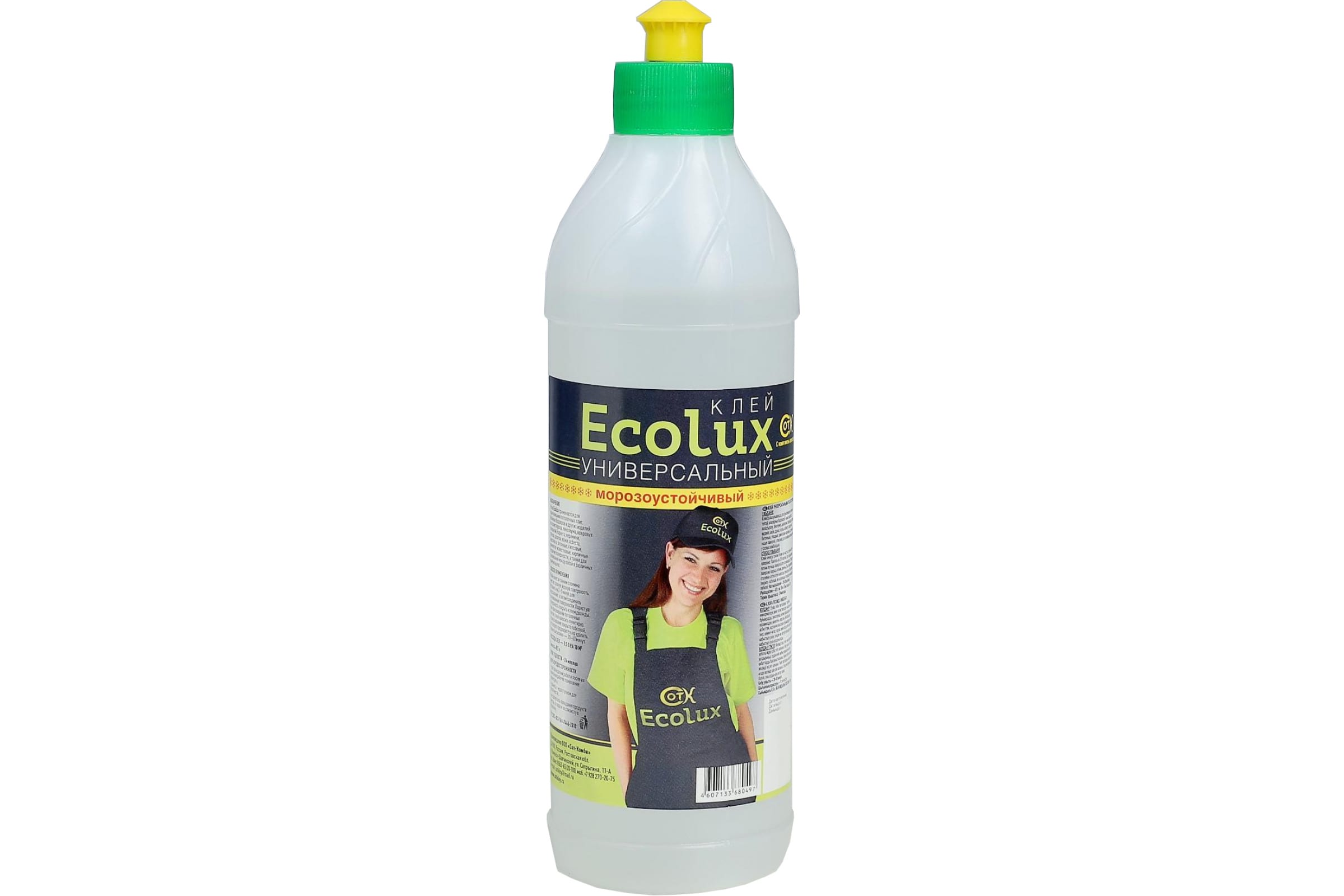 ECOLUX Клей полимерный универсальный морозоустойчивый 0,25л. 4607133680473 стиропоровый клей ecolux