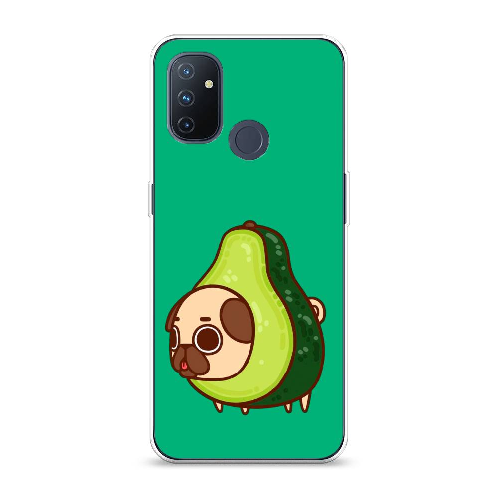 

Чехол на OnePlus Nord N100 "Мопс авокадик", Зеленый, 152450-1