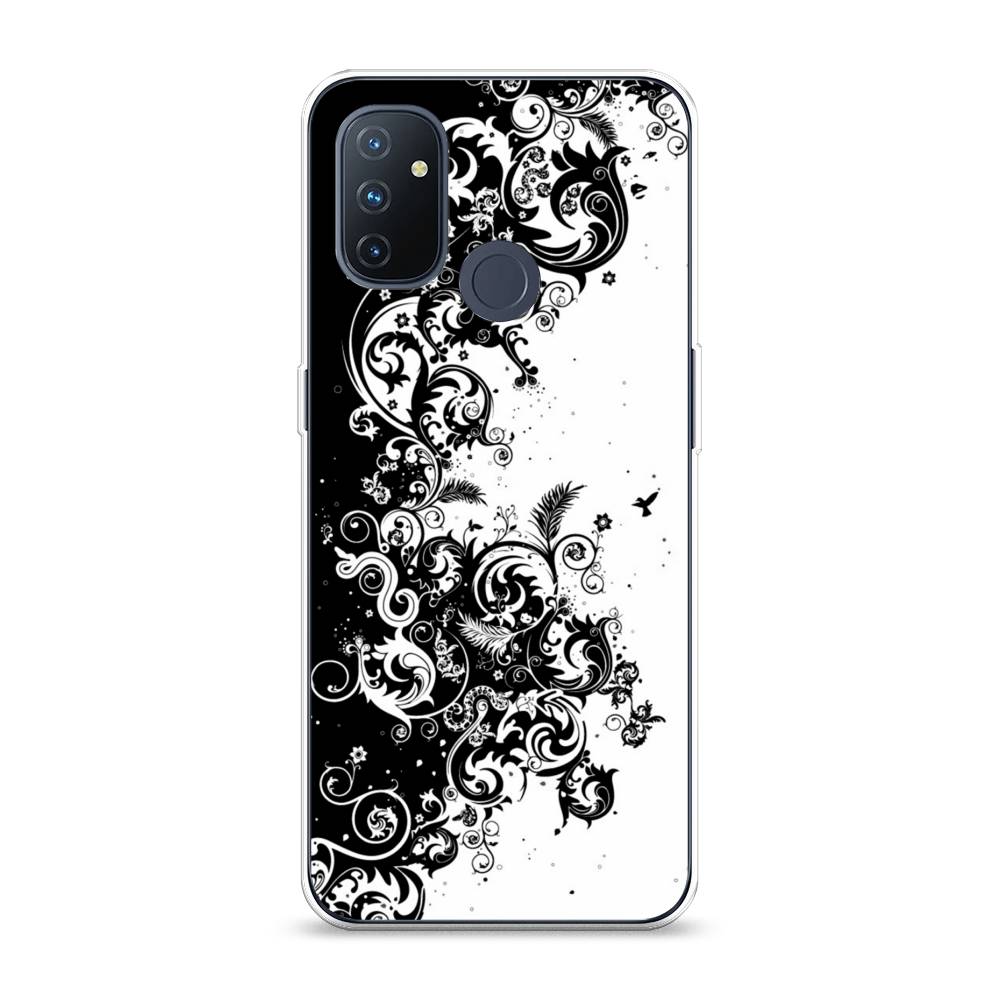 

Чехол на OnePlus Nord N100 "Черно белый узор", Белый;черный;серый, 152450-3