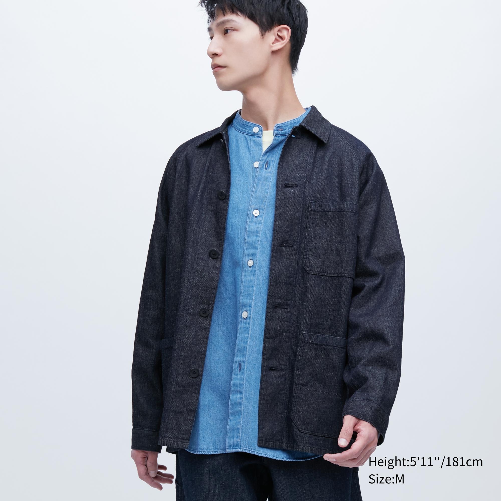 

Джинсовая куртка мужская UNIQLO 457212COL68 синяя M (доставка из-за рубежа), Синий, 457212COL68