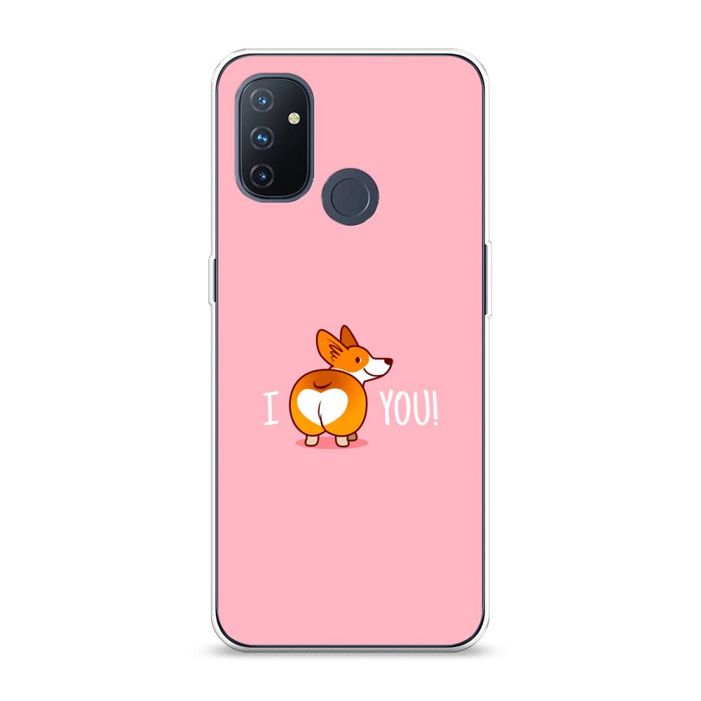 

Чехол на OnePlus Nord N100 "Корги I love you", Розовый;коричневый;белый, 152450-1