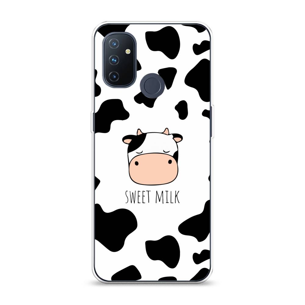 

Чехол на OnePlus Nord N100 "Sweet milk", Розовый;белый;черный, 152450-1