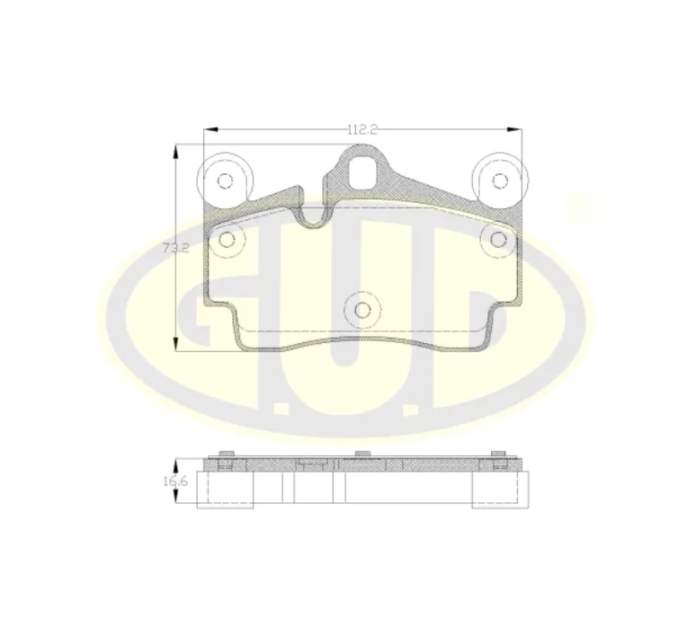 

К-т колодки зад vw touareg/audi q7/prs cayenne 02-
