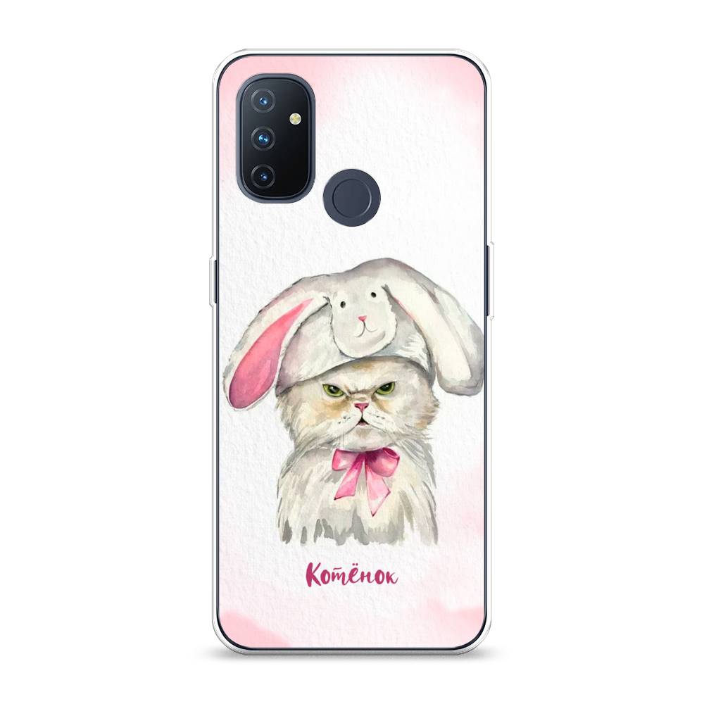 

Чехол на OnePlus Nord N100 "Мой котёнок", Розовый;серый, 152450-1
