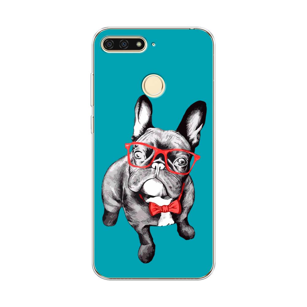 

Чехол на Honor 7C "Французский бульдог", 64550-1