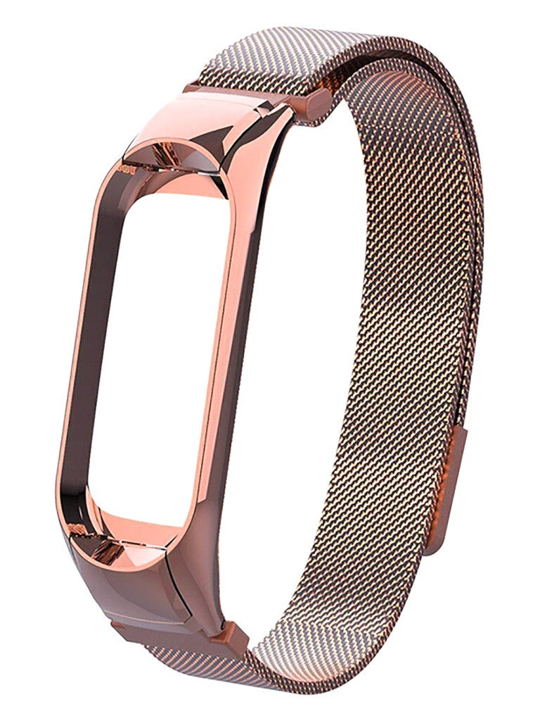 

Ремешок Activ для Xiaomi Mi Band 5 Metal Mesh Strap Rose Gold 117559, 117559