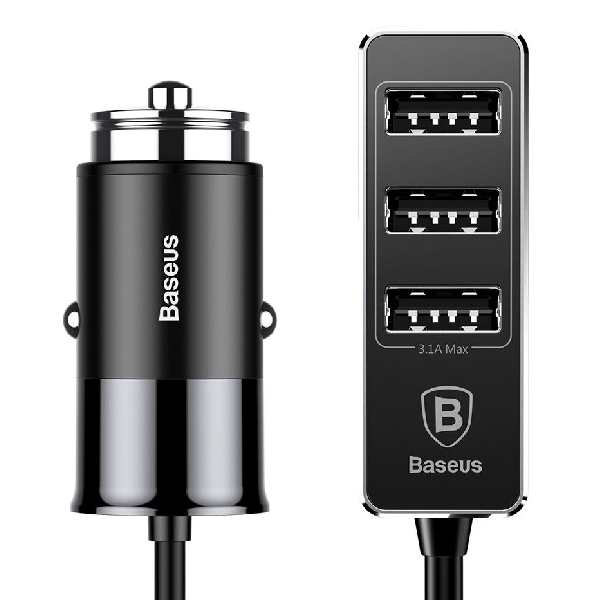 

Переходник АЗУ Baseus на 4 USB 5.5A CCTON-01 черное, CCTON-01