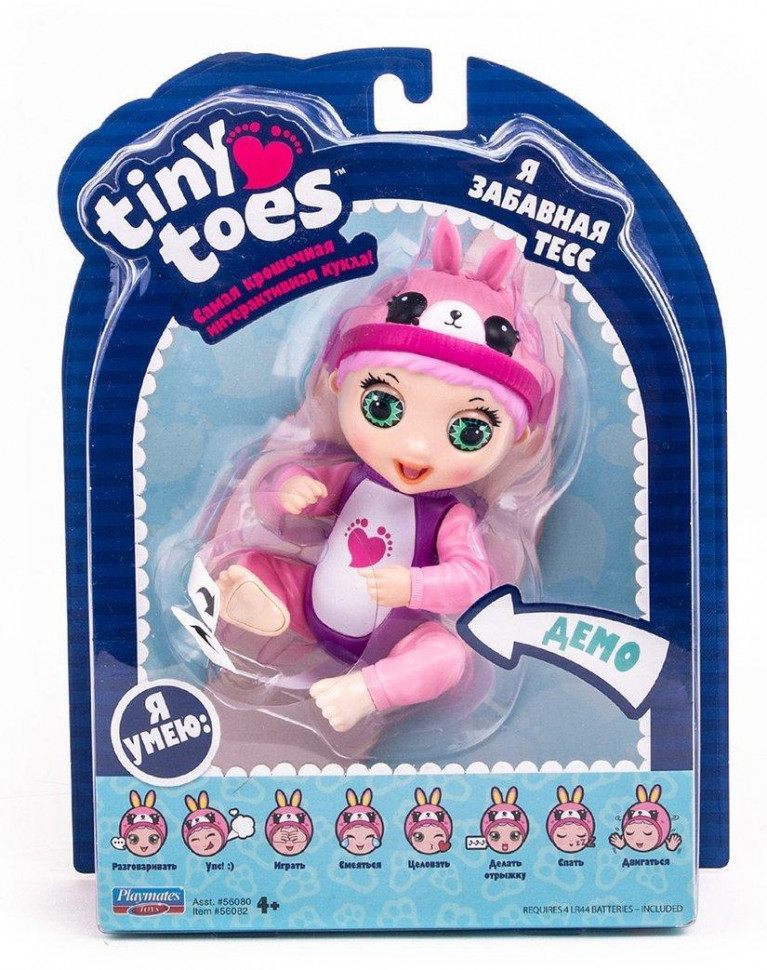 

Интерактивная игрушка Tiny Toes, Зайка Tiny Toes (594993), Розовый, 594993
