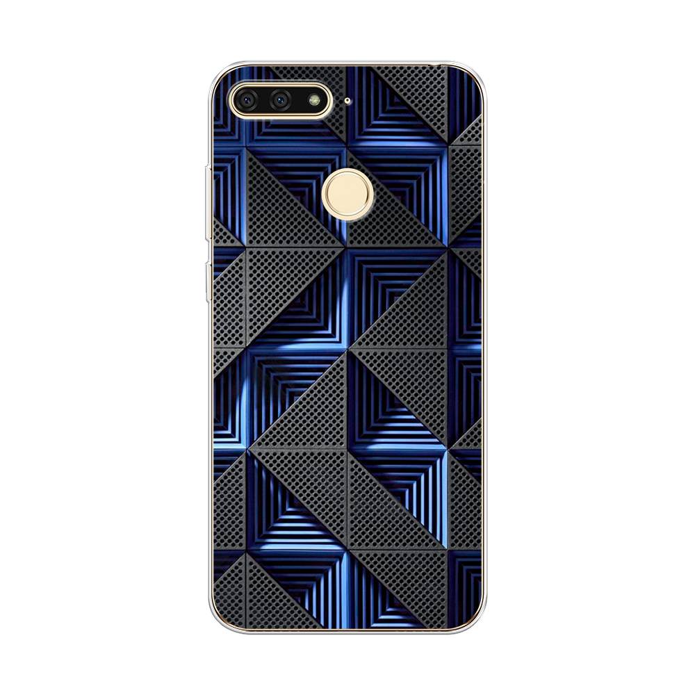 

Чехол на Honor 7C "IBM", Серый;синий, 64550-3