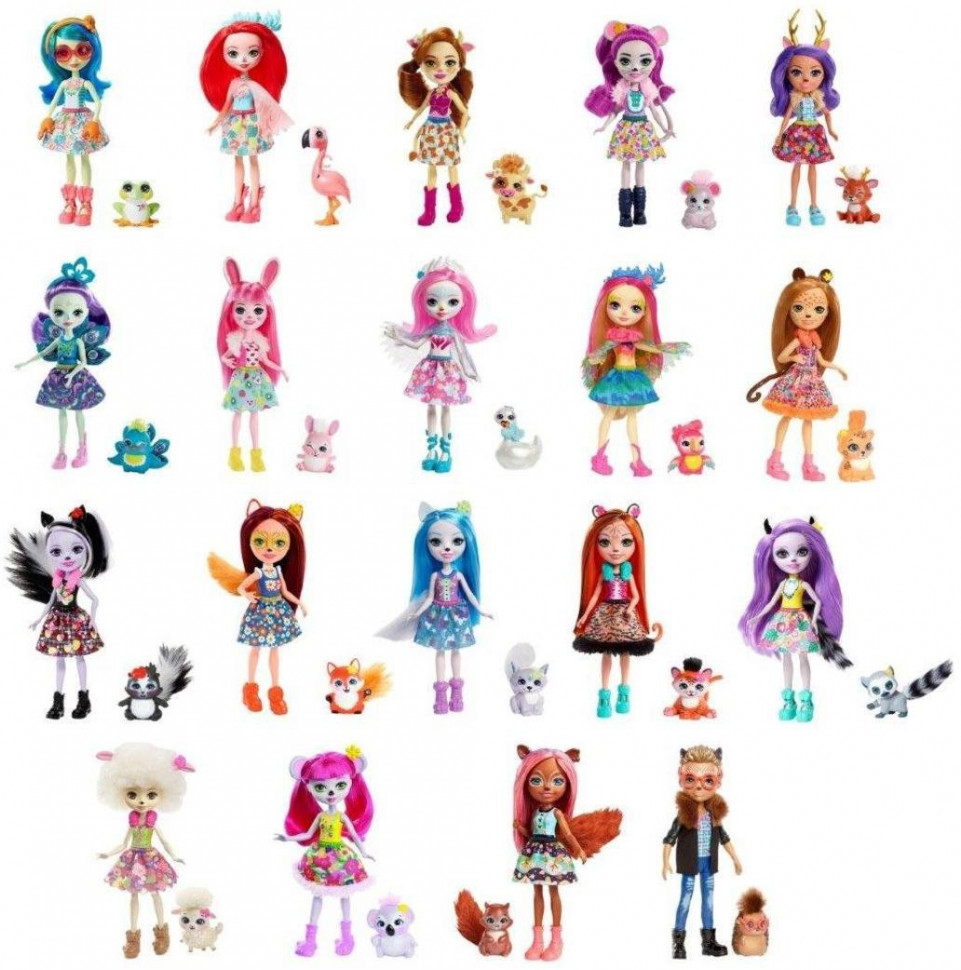 

Кукла Enchantimals дополнительная со зверюшкой в асс-те Mattel 594665, 594665