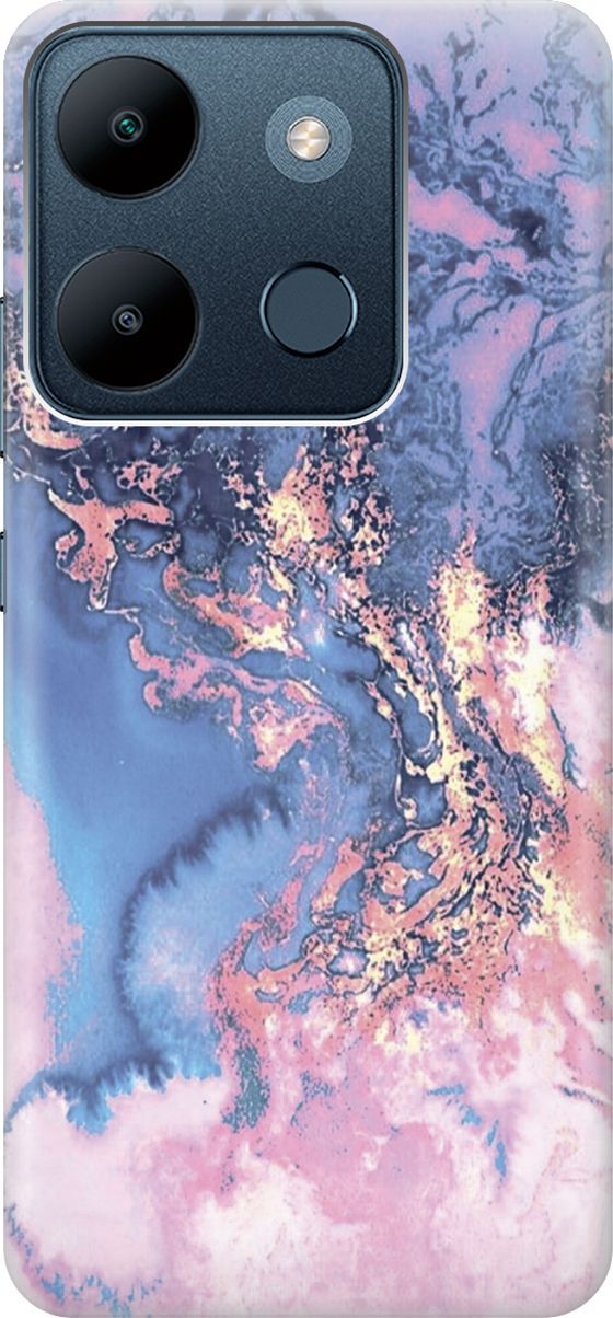 

Чехол на Infinix Smart 7/Tecno Spark Go 2023/Pop 7/Pop 7 Pro "Синий мрамор", Голубой, 158832
