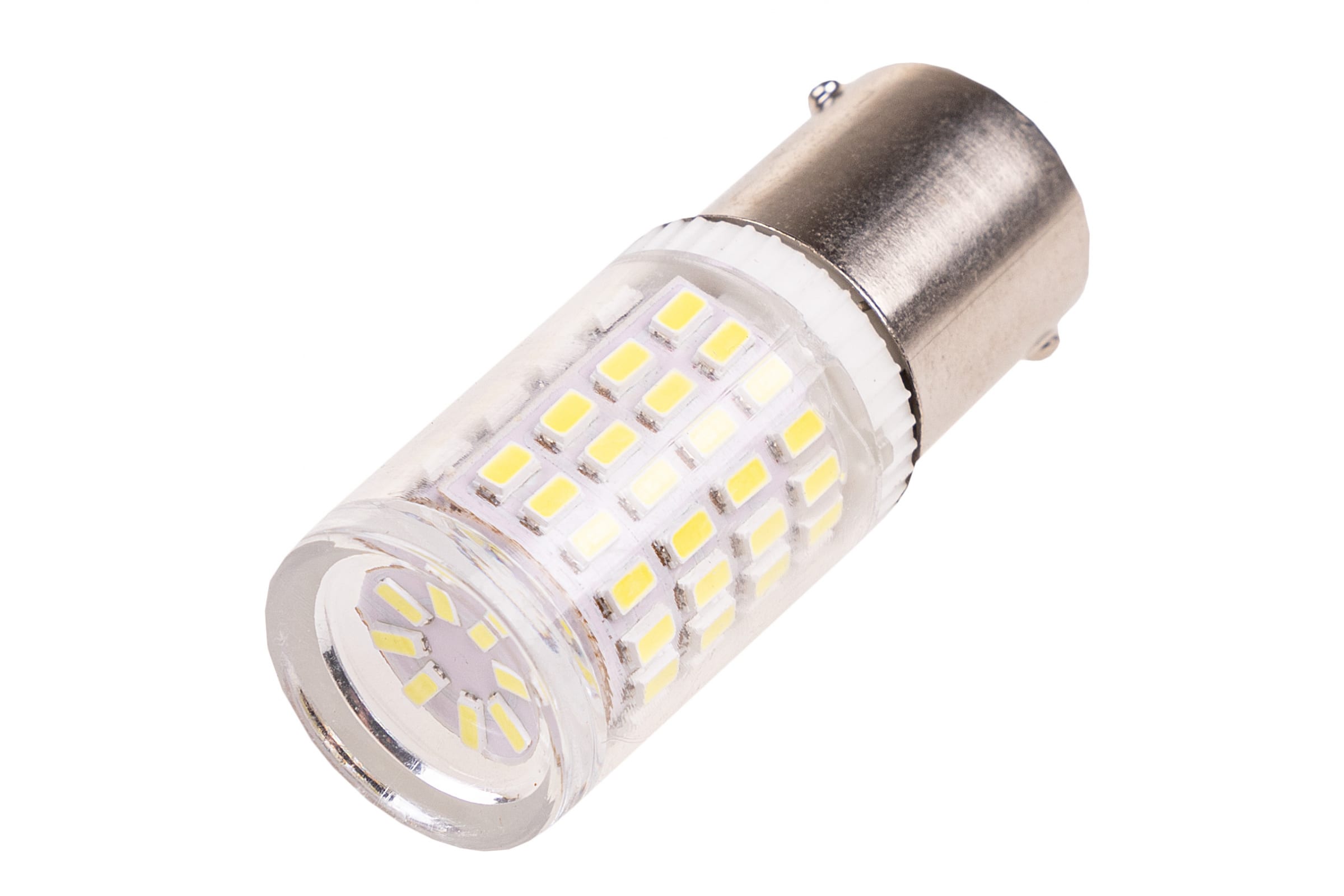 SKYWAY Автолампа диод S25 P21W 12V 80SMD BA15s 1-конт Белая задний ход, повороты S08201428