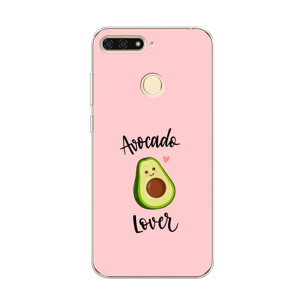 

Чехол на Honor 7C "Avocado lover", Розовый;зеленый, 64550-6
