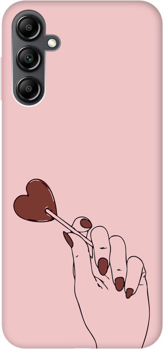 

Чехол на Samsung Galaxy A14 "Heartbreaker" розовый, Розовый;черный, 158829