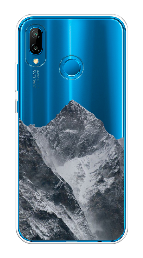 

Чехол на Huawei P20 Lite "Горы арт 4", Серый;бежевый, 64450-2