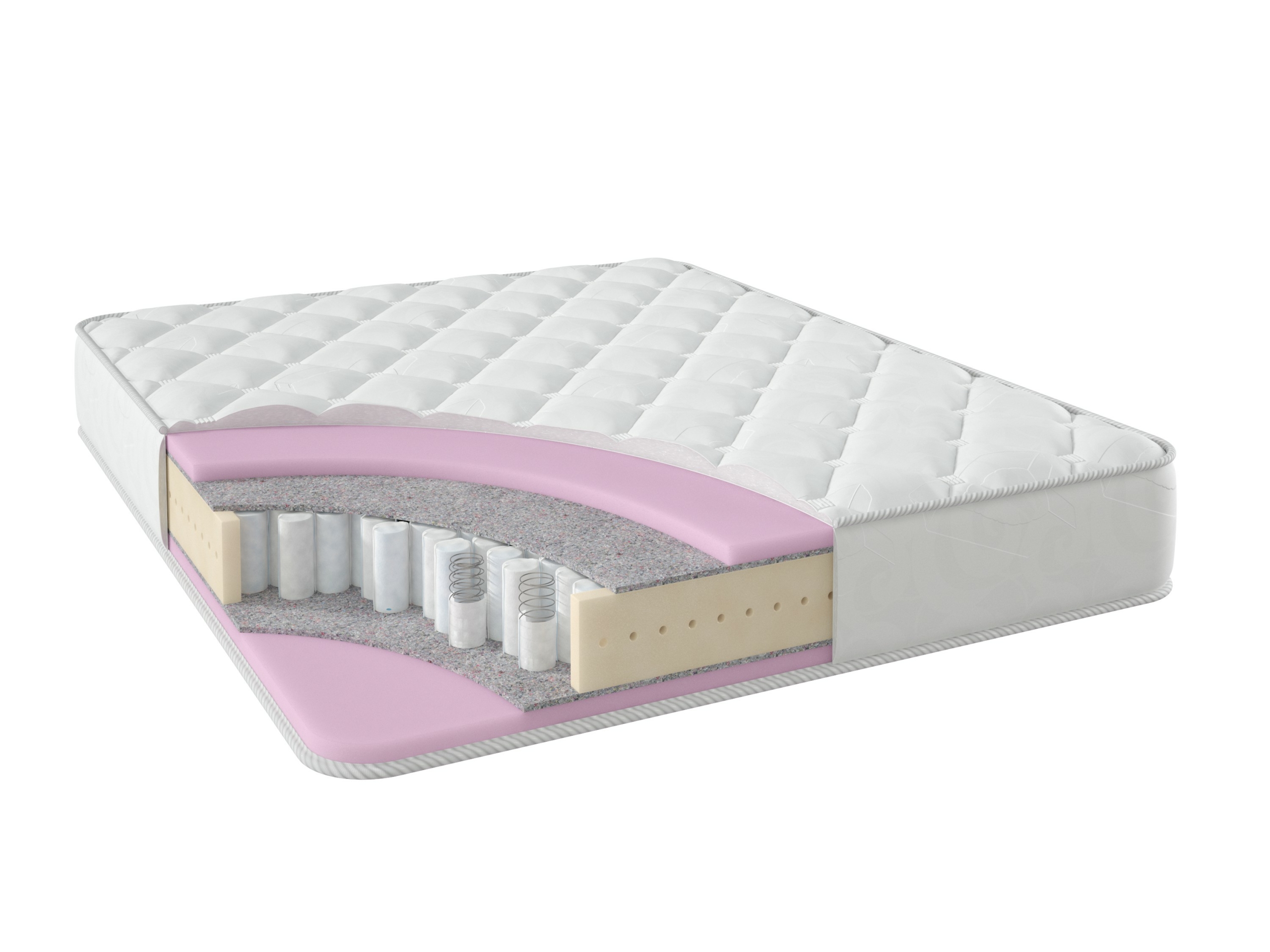 

Матрас Stories Эконом Эфетто ТФК 220х215, Бежевый;белый;серый;серебристый, Эфетто ТФК