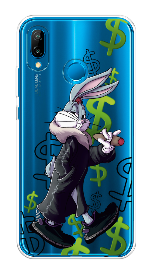 

Чехол на Huawei P20 Lite "Rich Bugs Bunny", Зеленый;черный;голубой, 64450-6