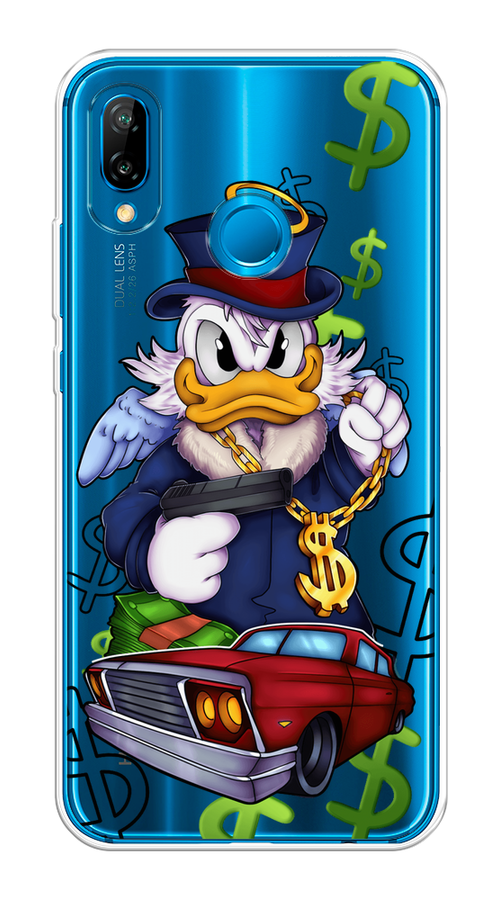 

Чехол на Huawei P20 Lite "Scrooge McDuck with a Gold Chain", Красный;синий;белый, 64450-6