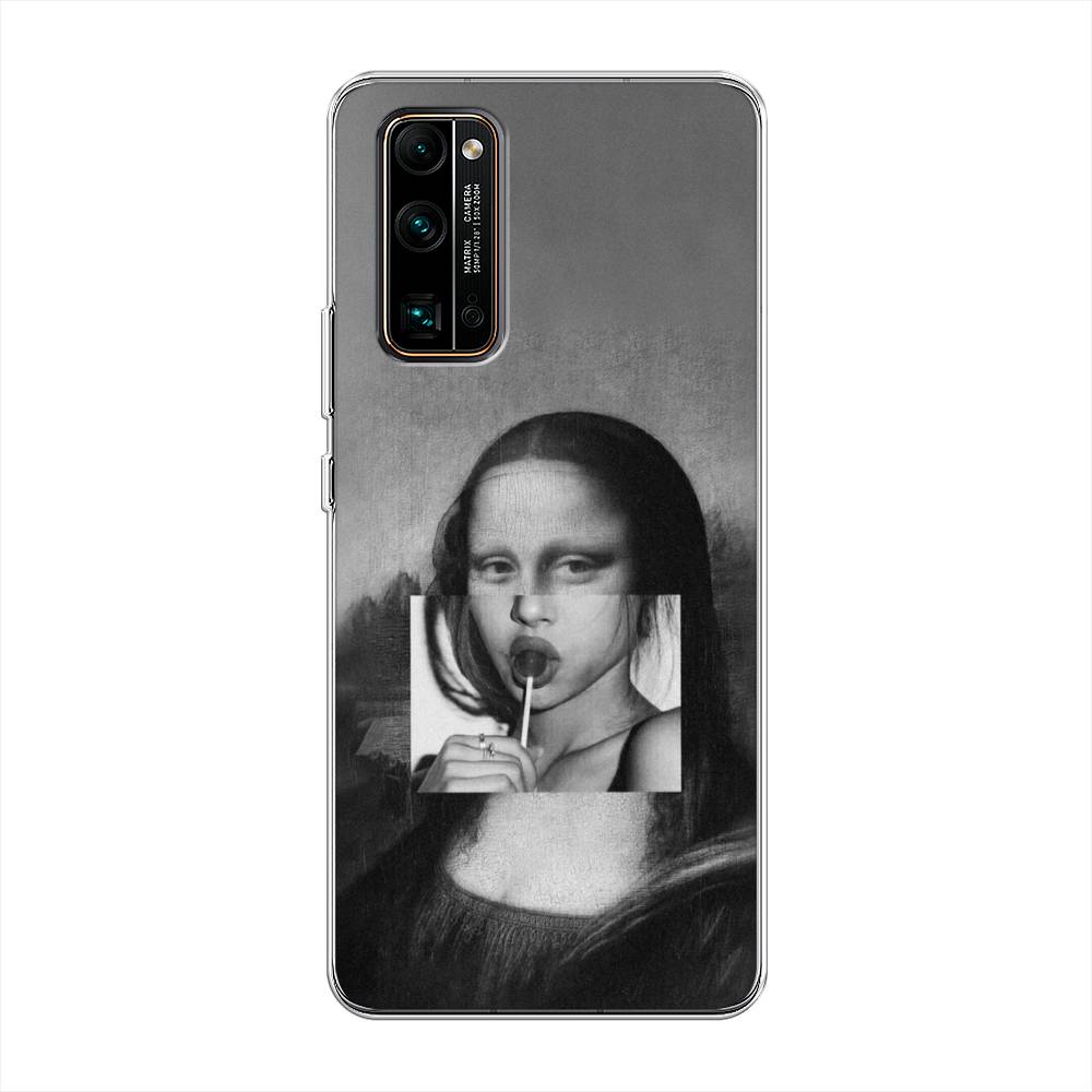 

Чехол Awog на Honor 30 Pro Plus "Mona Lisa sucking lollipop", Серый, 612250-9