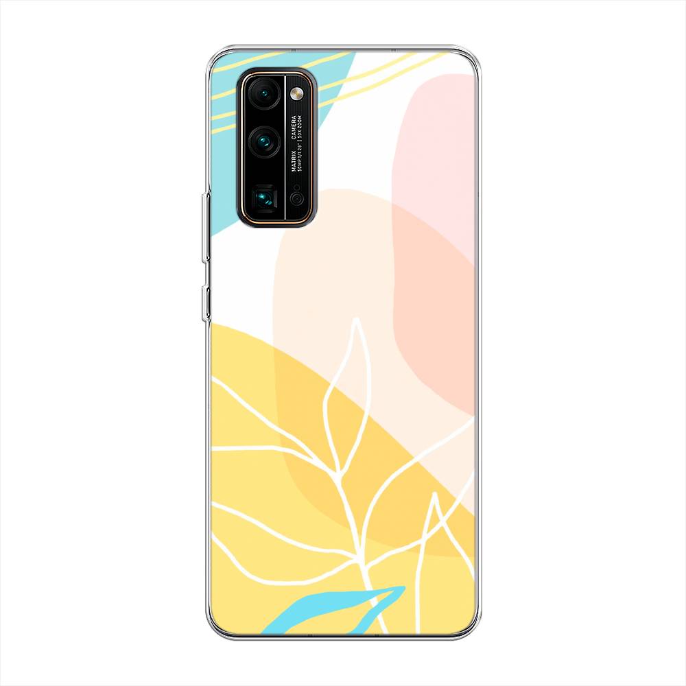 

Чехол Awog на Honor 30 Pro Plus "Летнее настроение", Желтый;голубой;розовый, 612250-10