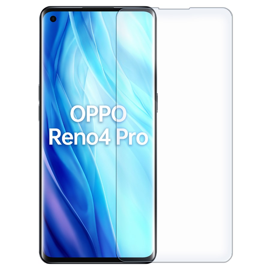 

Стекло защитное гибридное Krutoff для OPPO Reno 4 Pro