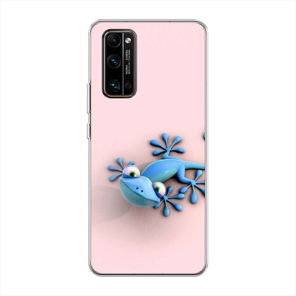 

Чехол Awog на Honor 30 Pro Plus "Голубая ящерка", Розовый;голубой;белый, 612250-2