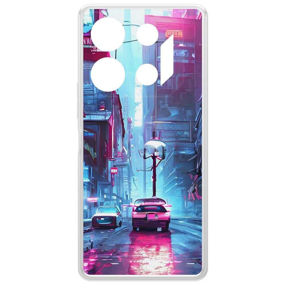 

Чехол-накладка Krutoff Clear Case Киберпанк Улица для INFINIX GT 10 Pro, Прозрачный