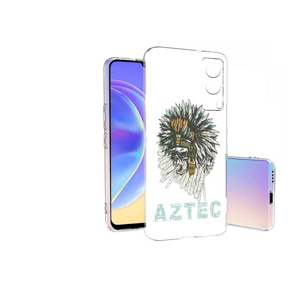 

Чехол MyPads Tocco для Vivo V21E скелет индеец (PT161736.380.602), Прозрачный, Tocco