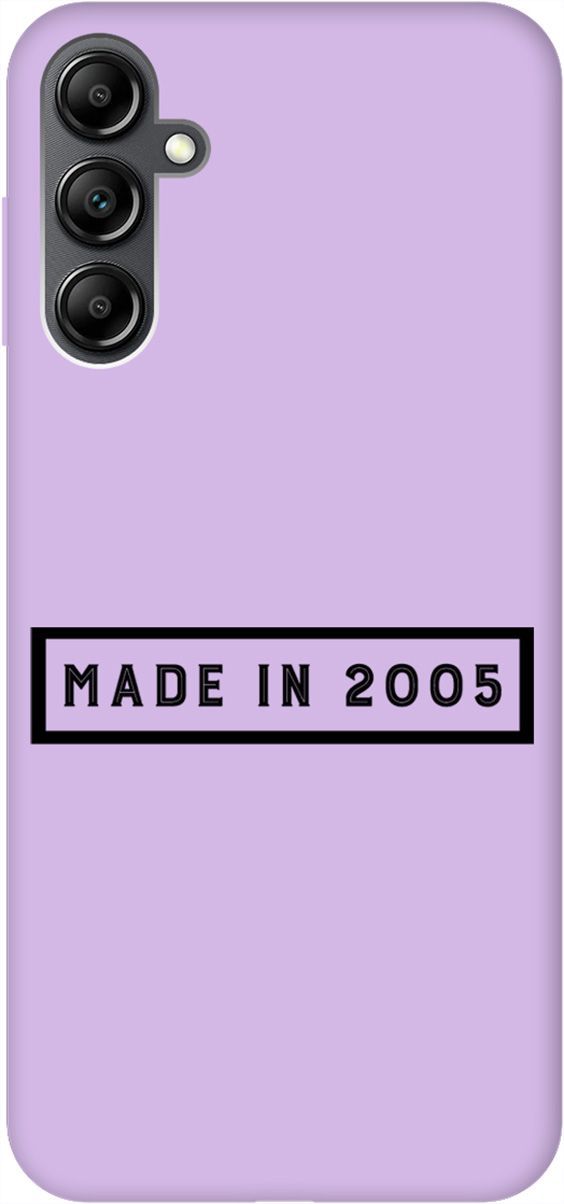 

Чехол на Samsung Galaxy A14 "2005" сиреневый, Фиолетовый;черный, 158830