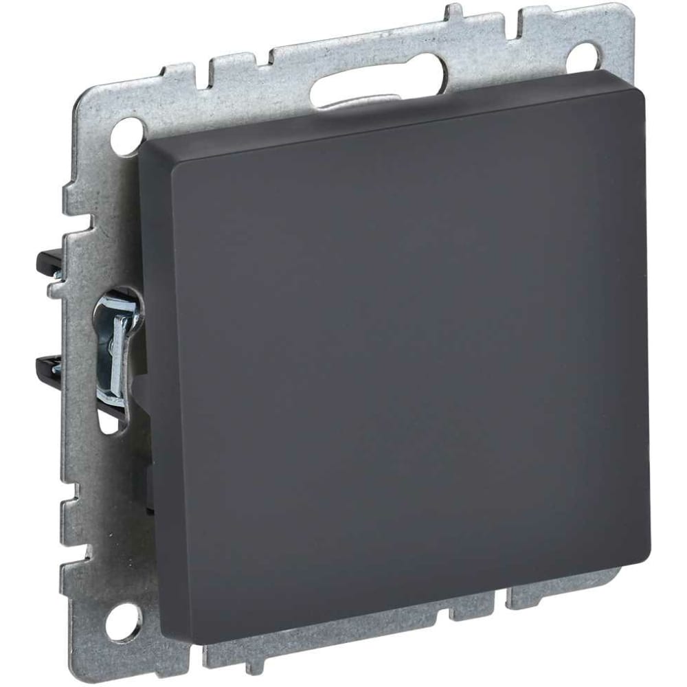 

Одноклавишный выключатель IEK Brite вс10-1-0-брг BR-V10-0-10-K53, Черный