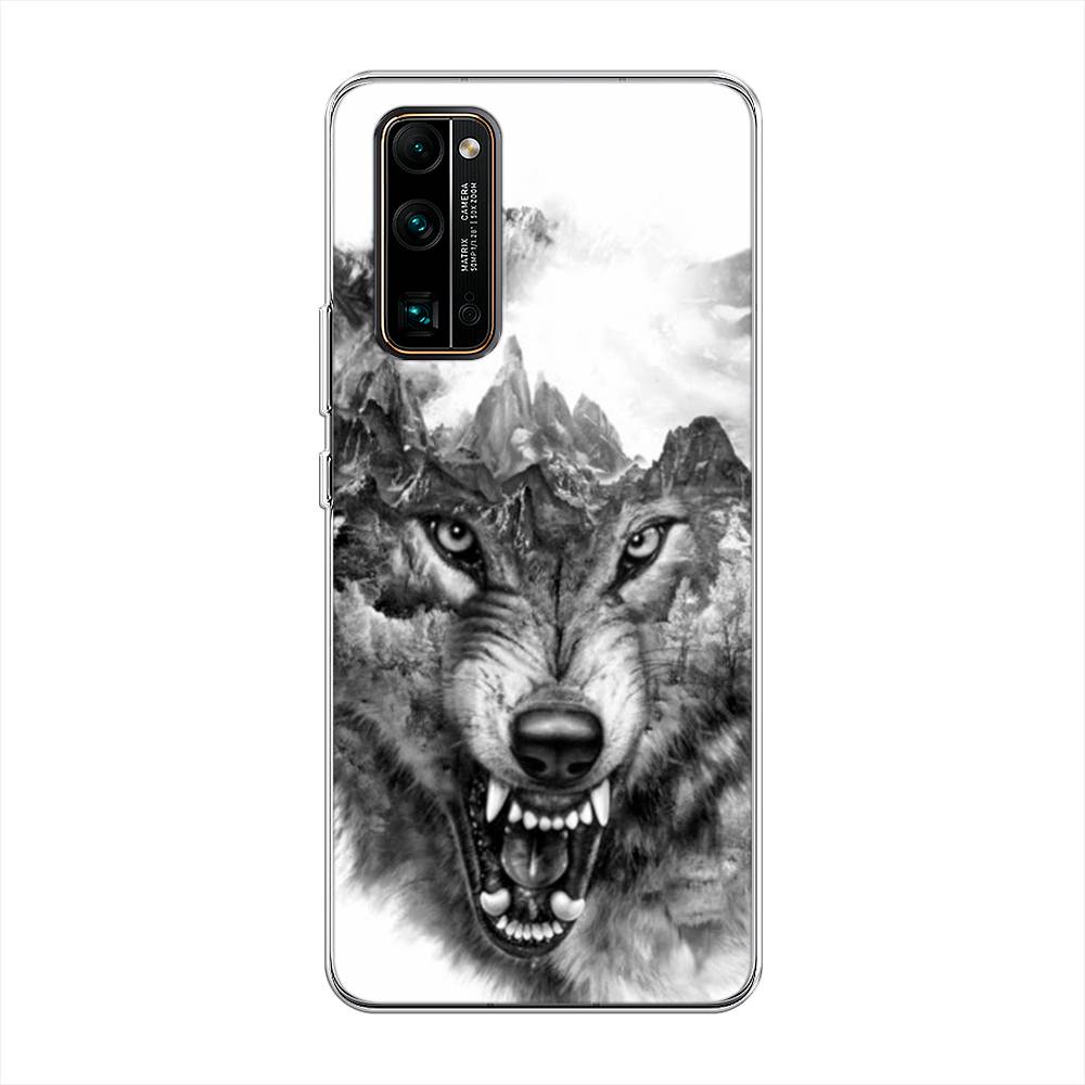 

Чехол Awog "Волк в горах" для Honor 30 Pro Plus, Серый;белый;бежевый, 612250-1